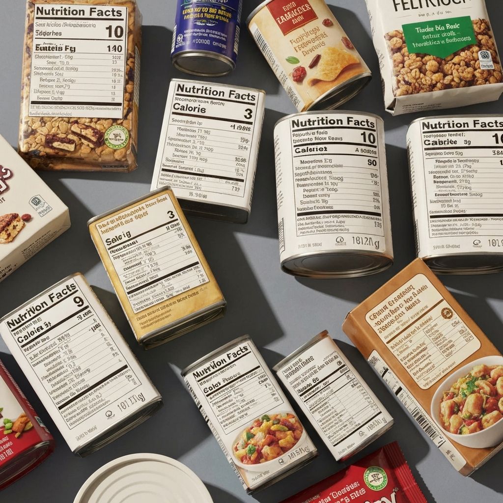 Leyendo etiquetas de alimentos